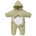 Комбинезон демисезонный DEW с капюшоном 0-6 месяцев цвет: хаки 160-04