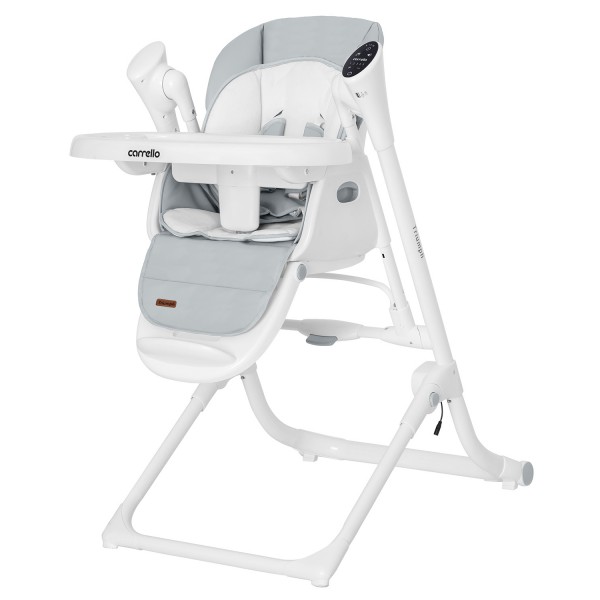 Стульчик для кормления + электрокачели Carrello Triumph цвет: cloud grey CRL-10302