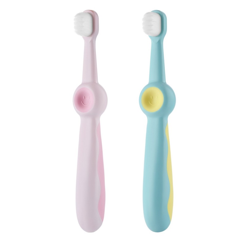 Детские зубные щетки SMILE 2 шт цвет: Розовый+Зеленый RTB-013-PP