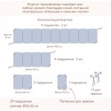 Защита фенс-бортик для детской кроватки Sateen Collection цвет: жемчужно-серый ФБ-1.03.21