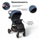 Коляска детская прогулочная BubaGo Model BASS Light 2025 цвет: Blue /Синий BG 137-1