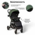 Коляска детская прогулочная BubaGo Model BASS Light 2025 цвет: Green / Зеленый BG 137-2