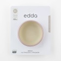 Силиконовая миска на присоске с крышкой Edda цвет: пудра SBL-01002