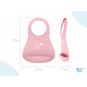 Мягкий нагрудник с карманом для крошек Roxy Kids цвет: розовый