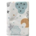 Непромокаемая многоразовая пеленка из фланели 60*90 см цвет: облачко