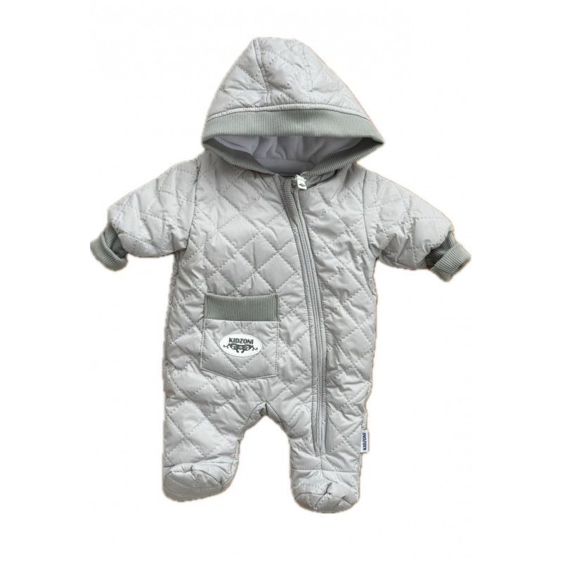 Комбинезон стеганный " Тоторо" 62 см цвет: светло-серый 220-093-201-021 Комбинезон стеганный " Тоторо" 62 см цвет: светло-серый 220-093-201-021
