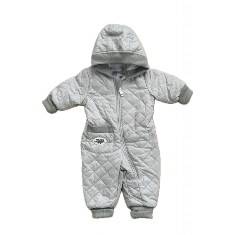 Комбинезон стеганный " Тоторо" 74 см цвет: светло-серый 220-093-203-06
