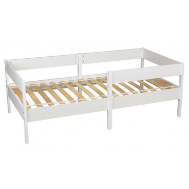 Кроватка детская подростковая 160*80 см Polini kids Simple цвет: белый 3435