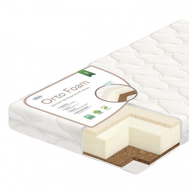 Матрас для подростковой кроватки Orto Foam 160*80*12 см ПМ-03/2