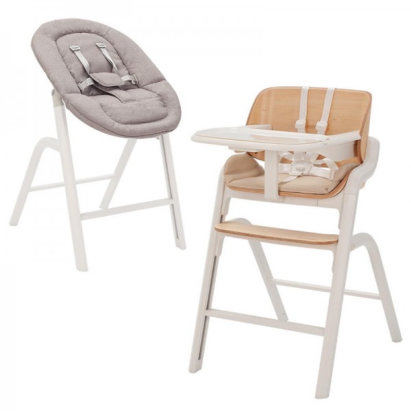 Стульчик-шезлонг для кормления трансформер Carrello Combi цвет: Cream White CRL-9505