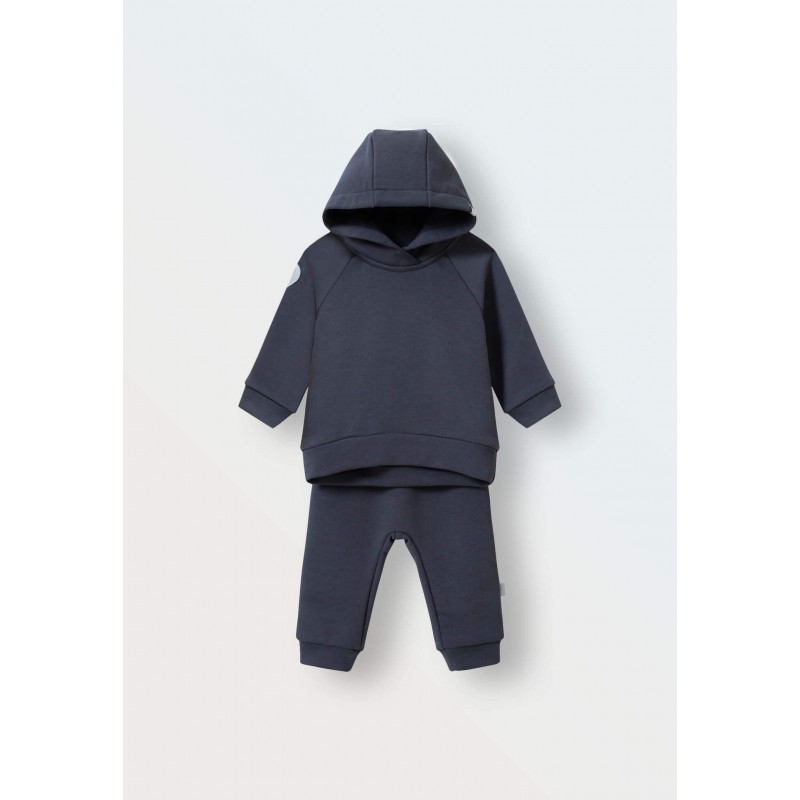 Комплект детский худи+ штаны-джоггеры 74 см цвет: графит 1552-53