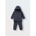 Комплект детский худи+ штаны-джоггеры 80 см цвет: графит 1552-53