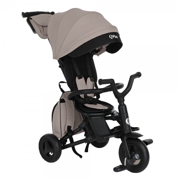 Велосипед трехколесный Qplay Nova + цвет: Grey/black/cеро-черный