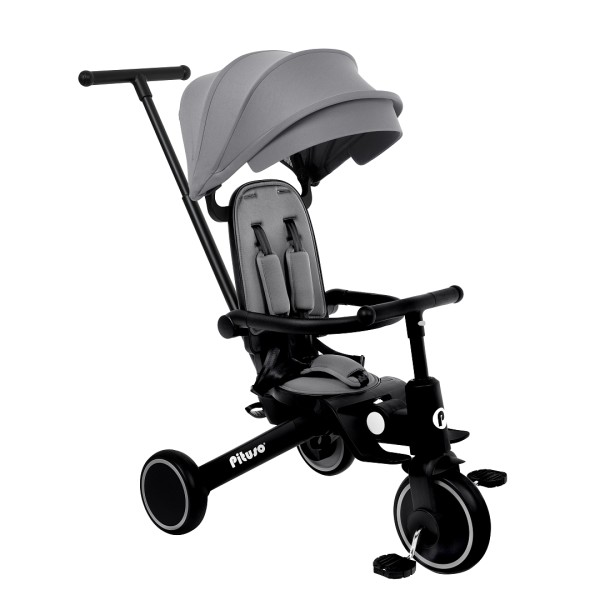 Велосипед трехколесный Pituso Leve Pro цвет: grey / серый T8-Grey