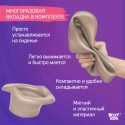 Горшок дорожный складной с многоразовой вкладкой HandyPotty 3 в 1 цвет: оливковый и вкладка бежевая