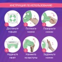 Горшок дорожный складной с многоразовой вкладкой HandyPotty 3 в 1 цвет: бежевый и вкладка розовая