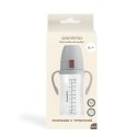 Поильник -непроливайка детский с ручками Paomma 300 мл цвет: light grey PDB115