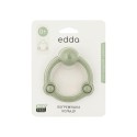 Игрушка-прорезыватель силиконовая Погремушка Кольцо Edda цвет: шалфей STR-01003
