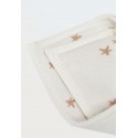 Плед-конверт с уголком 90*90 см Звездочки цвет: экрю-бронза 2700-294