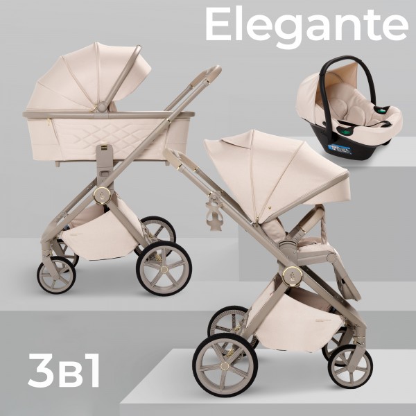 Коляска детская 3 в 1 Sweet Baby Elegante LT цвет: Beige
