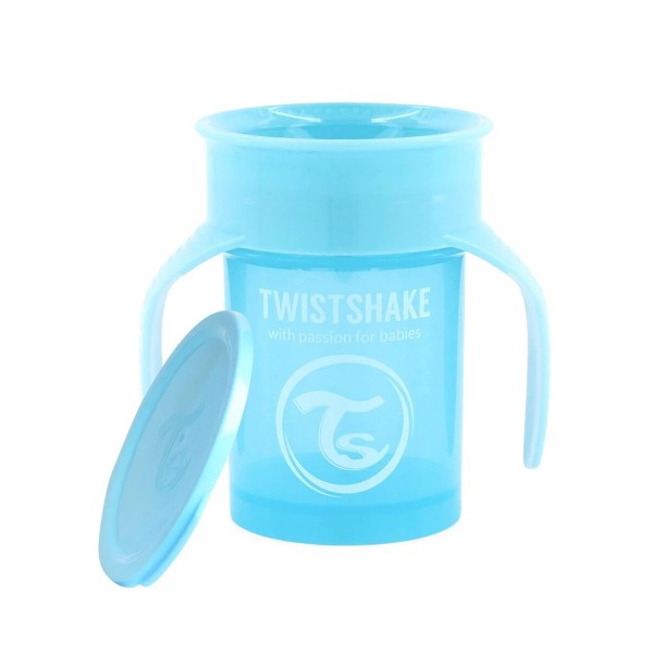 Поильник Twistshake 6+m. 360 cup 230 мл. цвет: Пастельный голубой /Pastel Blue