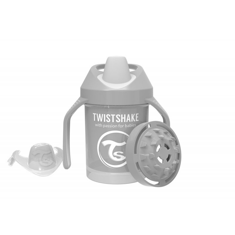 Поильник-непроливайка 4+m. Twistshake Mini Cup 230 мл. цвет: Пастельный серый /Pastel Grey Поильник-непроливайка 4+m. Twistshake Mini Cup 230 мл. цвет: Пастельный серый /Pastel Grey