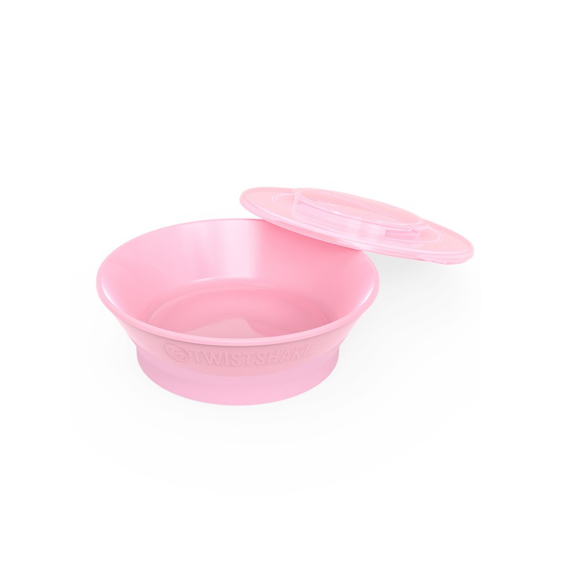 Глубокая тарелка 6+m. Twistshake Bowl цвет: Пастельный розовый /Pastel Pink