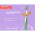 Набор: зубные щетки-массажеры для десен малышей Flower Цвет: оливковый RTB-008