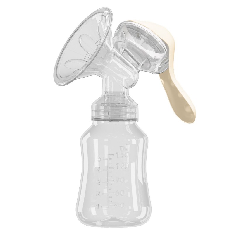 Молокоотсос ручной с бутылочкой цвет: слоновая кость RBRP-M15-I
