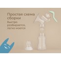 Молокоотсос ручной с бутылочкой цвет: зеленый RBRP-M15-G