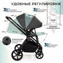 Коляска детская 2в1 Sweet Baby Stella Plus Therma без москитки и дождевика цвет: dark grey Коляска детская 2в1 Sweet Baby Stella Plus Therma без москитки и дождевика цвет: dark grey