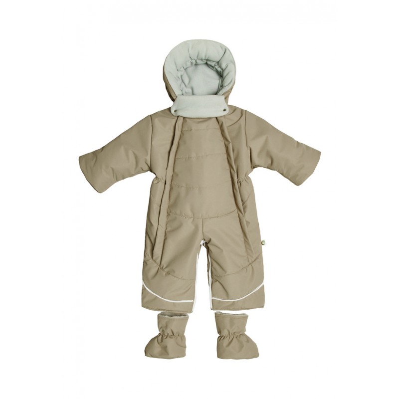 Комбинезон-трансформер  с меховой подкладкой с рождения до 80 см цвет:  какао 2812/9