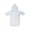 Меховой конверт-комбинезон с ручками "Айс" цвет: белые звезды 933/0