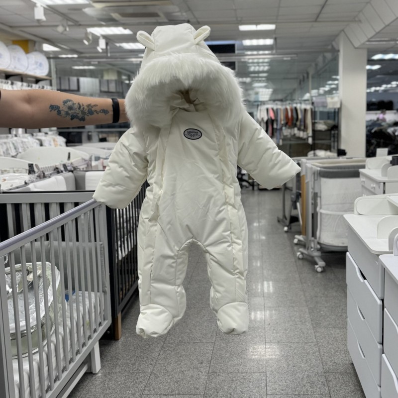 Зимний комбинезон из мембраны + овчина Лунни 68 см цвет: молочный Зимний комбинезон из мембраны + овчина Лунни 68 см цвет: молочный