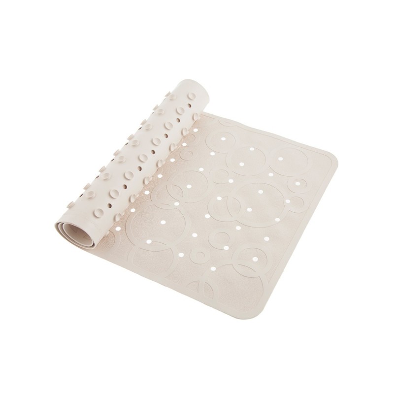 Антискользящий резиновый коврик для ванны с отверстиями 35x76см цвет: белый BM-M188-W