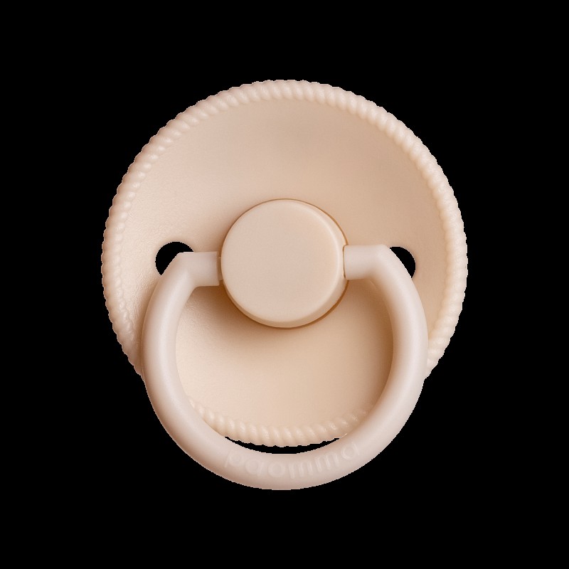 Пустышка Paomma с соской из натурального латекса (S) 0-6 месяцев цвет: almond milk