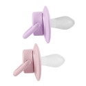 Комплект силиконовых пустышек 0-6 месяцев цвет: Baby pink/lilac