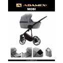 Коляска детская 2 в 1 Adamex Mobi Air Eco цвет: темно-серый SD-6
