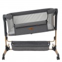 Электроколыбель-кроватка с корзиной Pituso Flora цвет: dark grey / темно-серый