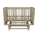 Кроватка детская Lunna Rita с автостенкой, маятником и колесами цвет: кашемир