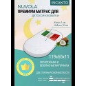 Матрас для прямоугольной кроватки Nuvola 119*60 холкон + кокос