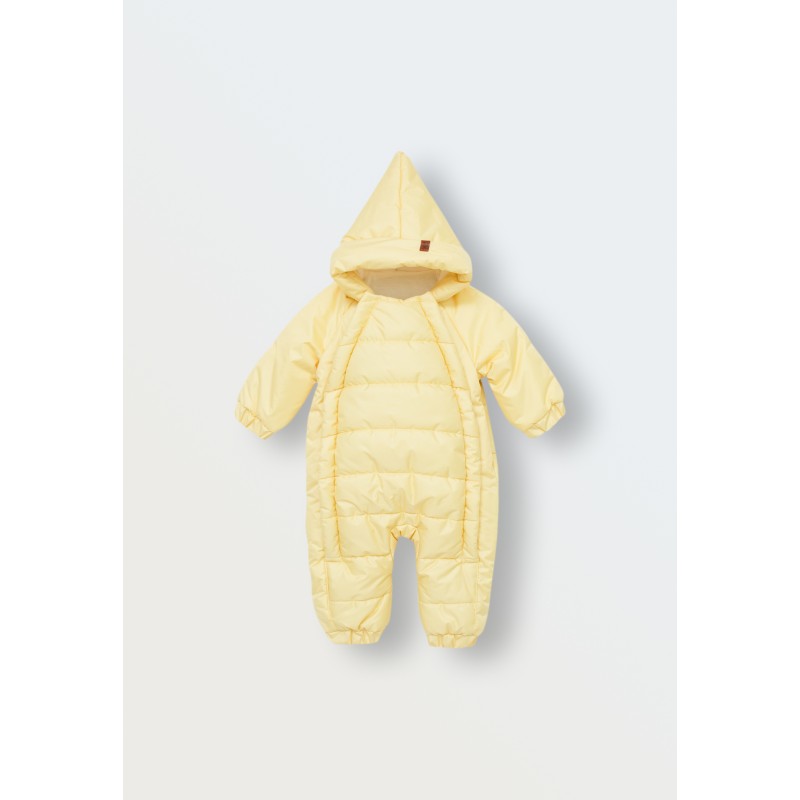 Комбинезон демисезонный DEW с капюшоном 0-6 месяцев цвет: сливочное масло 160-320