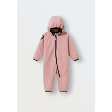 Комбинезон демисезонный мембрана Softshell 80-86 см цвет: пудра 167-01