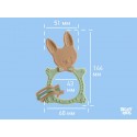 Универсальный прорезыватель BUNNY TEETHER цвет: оливковый