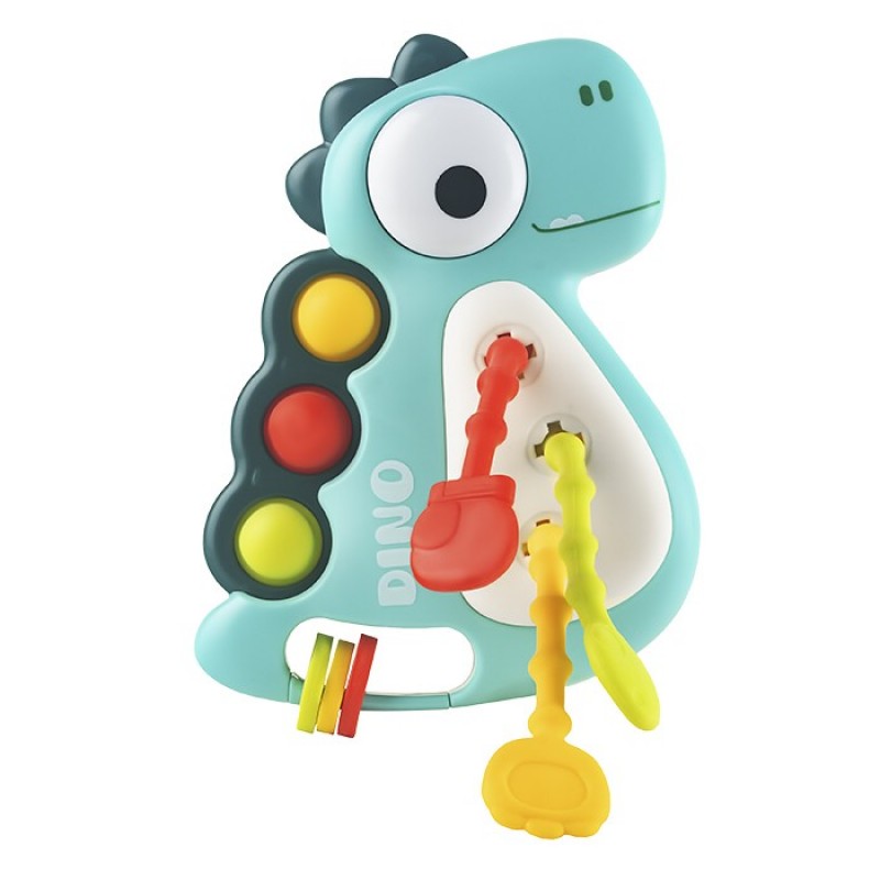 Игрушка-тянучка развивающая BUSY DINO цвет: голубая RMON-004-B