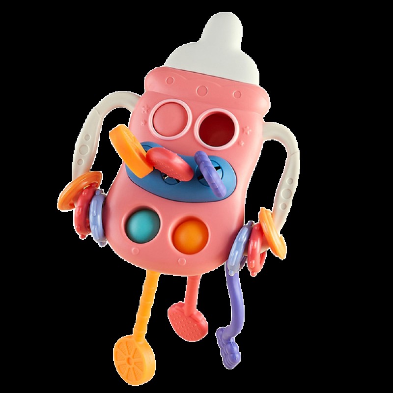 Игрушка-тянучка развивающая BUSY BOTTLE цвет: розовая RMON-003-Р