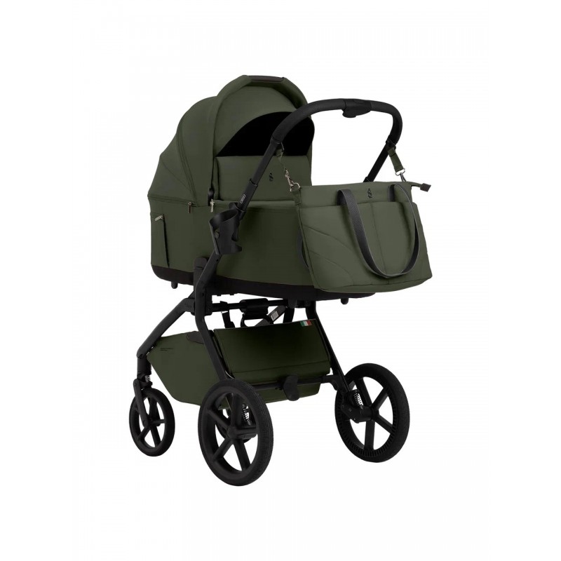Коляска детская 2в1 со складной люлькой SBL Orso цвет: Dark green