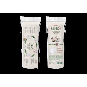 Диски ватные хлопковые 120 шт Lino