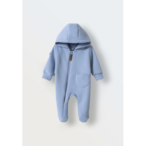 Комбинезон из футера с начесом Toucan 62 см цвет: голубой 1632-12
