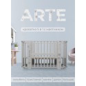 Кровать-трансформер детская 5 в1 Sweet Baby Arte цвет: Серая/одуванчик